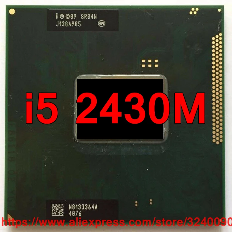 Оригинальный процессор lntel Core i5 2430M SR04W 3 Мб кэш памяти 2 40 ГГц двухъядерный для