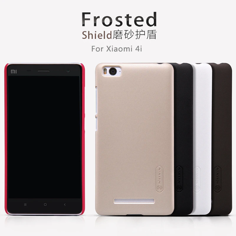 For Xiaomi Mi4c Case Nillkin Frosted Shield Back Cover For Xiaomi Mi4i Mi 4i mi 4c 4G M4i 4i M4c Phone Cases + Screen Protector
