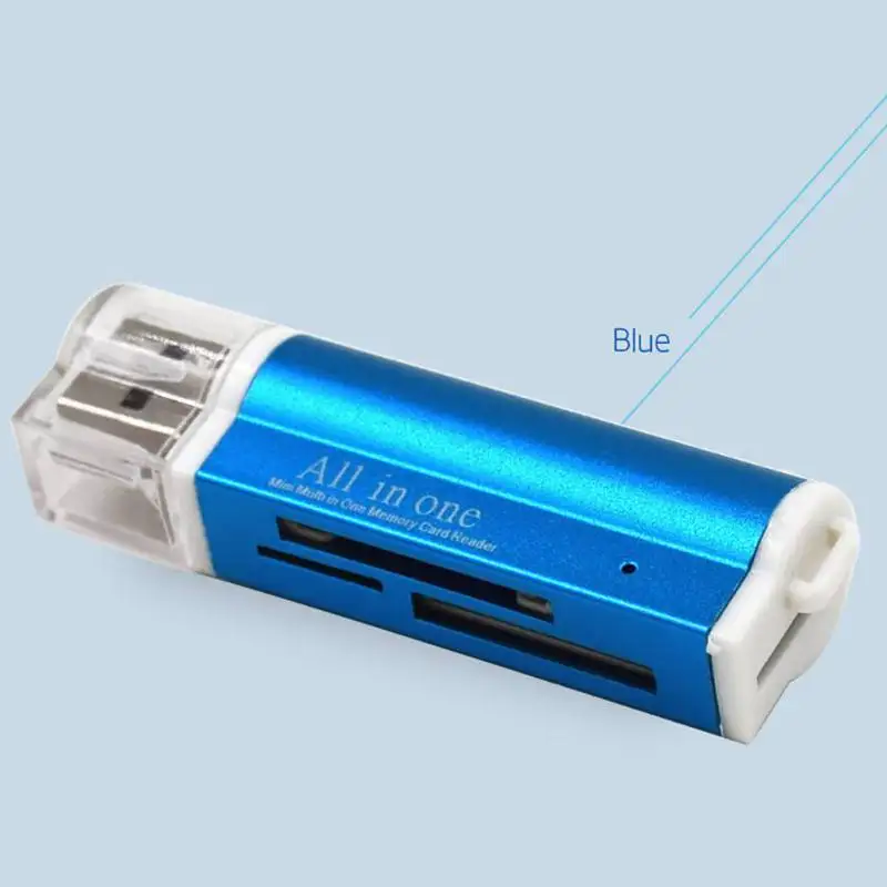 Все-в-одном sd-карта мини кард-ридер из алюминиевого сплава, мульти schede USB кард-ридер на micro SDHC SD TF MS M2 USB карта reade