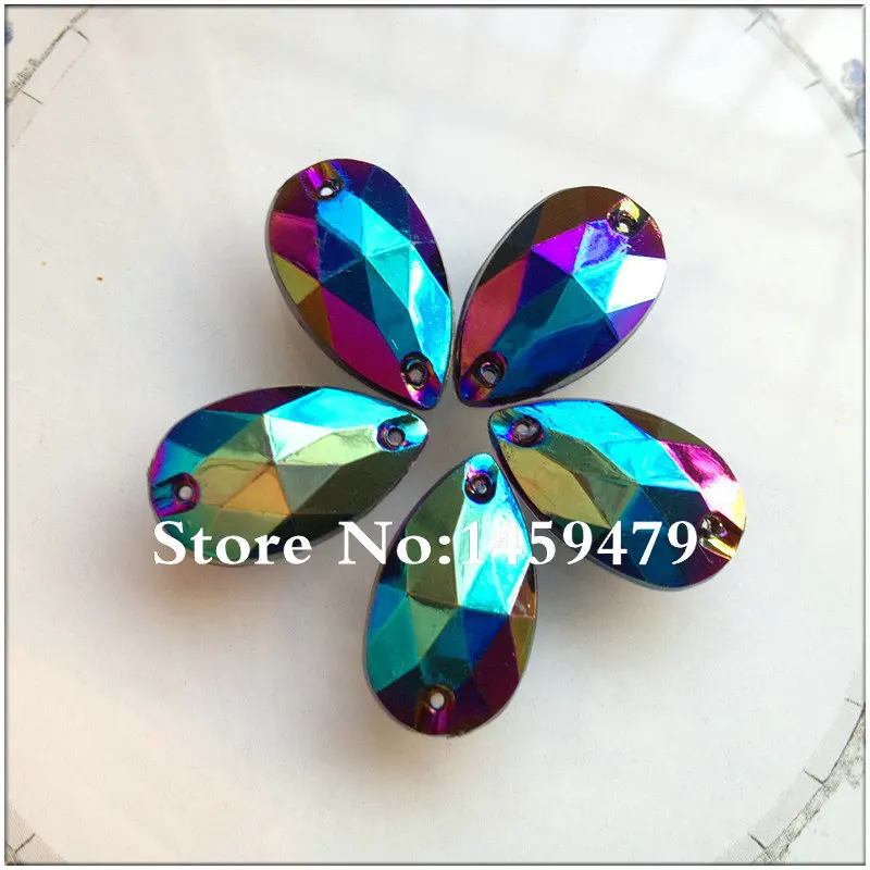 Бесплатная доставка стразы черного цвета 200 шт./лот 18*11 мм акриловые кристаллы AB в