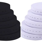 Эластичная лента Nylo из спандекса, эластичный пояс белого и черного цвета для шитья одежды, 152025 мм, 5 м