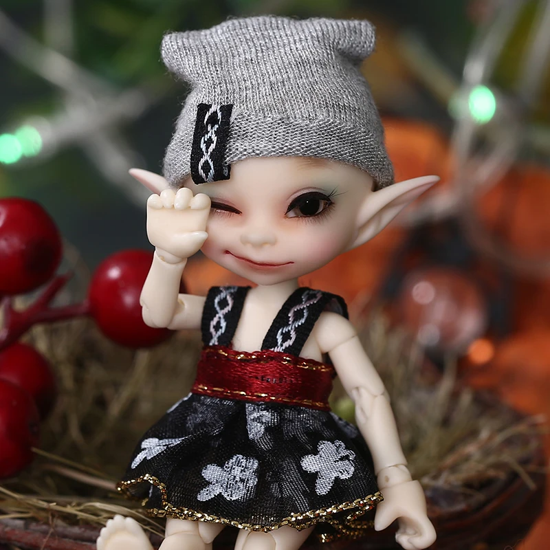 Free Shipping Fairyland FL Realpuki Papilio BJD Doll 1/13 Pink Smile Elves Toys