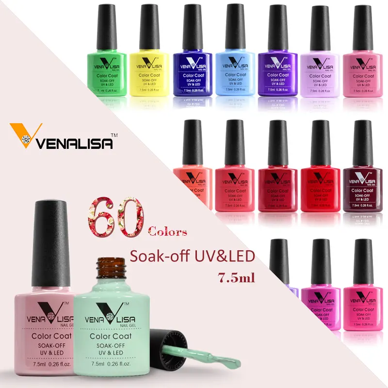 Venalisa 7,5 мл отмачивающийся Гель-лак для ногтей canni поставка ногтей УФ Гель-лак для ногтей светодиодный цвет лак для ногтей