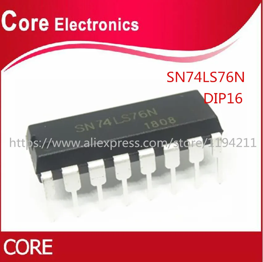 100 шт. 74LS76 DIP16 SN74LS76N DIP новый|10 pcs| |