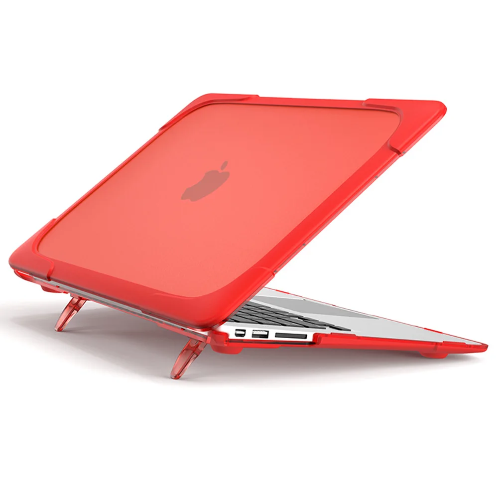 Противоударный Внешний чехол для Macbook Air 11 12 13 NewPro 13,3 15 A2159 A1932 Жесткий пластиковый Чехол со складной подставкой