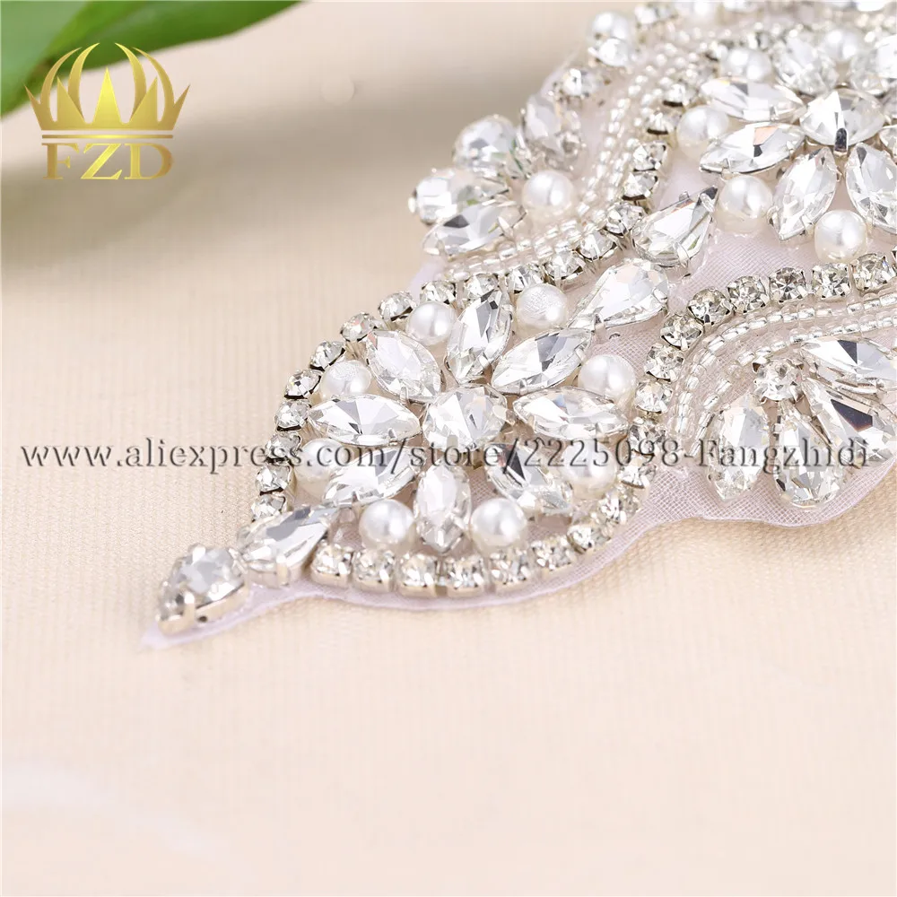 (30 шт.) оптовая продажа Железная Ткань для невесты жемчужная аппликация свадебных