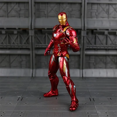 Iron Man 18 см Железный Человек-паук, Железный человек, Тор, фигурка, Капитан Америка, зимний солдат, человек-муравей, сокол, война бесконечности, фигурка, модель игрушки - Цвет: Iron Man