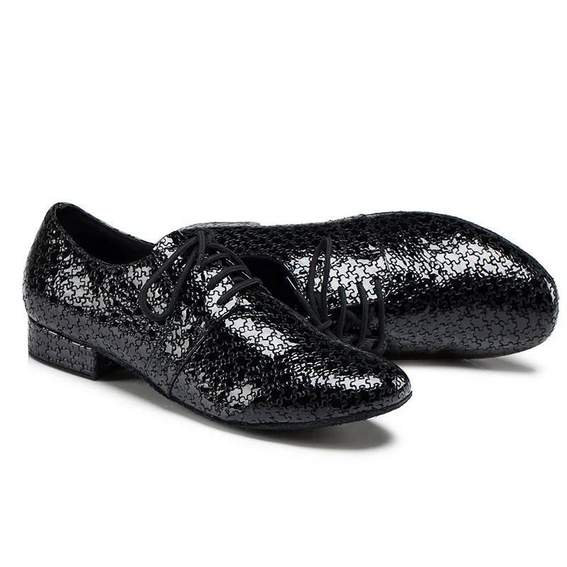 Обувь для латинских танцев Мужская Уличная обувь с мягкой подошвой и квадратным