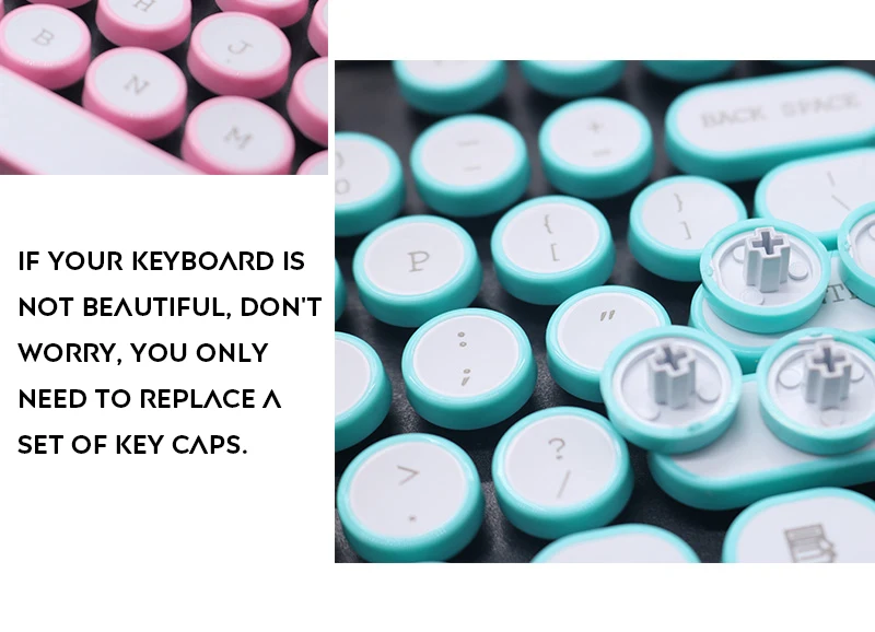 104-Key Ретро СТИМ панк пишущая машинка PBT подсветка Keycap ANSI раскладка крышки для Cherry MX Механическая игровая клавиатура
