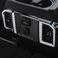 1Pcs 2 Colors ABS Car Rear Air Vent Outlet Frame Panel Cover Trim Fit For Ford F150 2016 2017 Car Styling Decoration Accessories