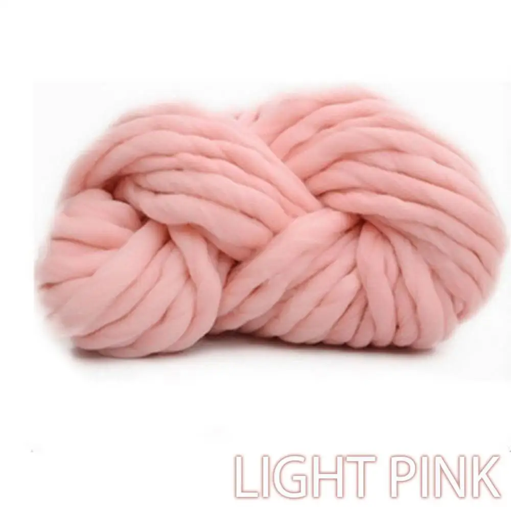 light pink Громоздкие руки Исландская грубая пряжа ровинг вязаное одеяло массивная шерстяная пряжа супер громоздкие Руки Вязание Шерсть-ровинг вязаное одеяло - Цвет: light pink