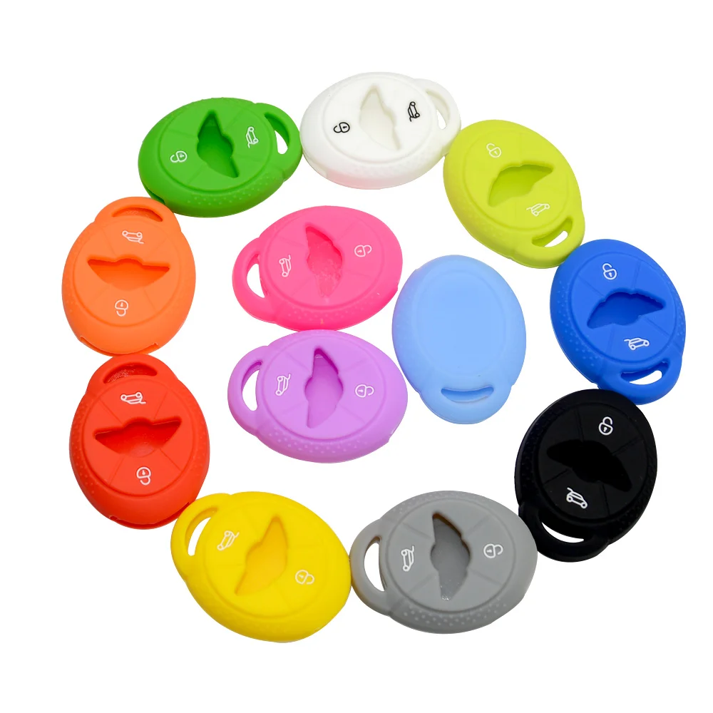 Силиконовый чехол OkeyTech для автомобильного ключа с 2 кнопками защитный резиновый