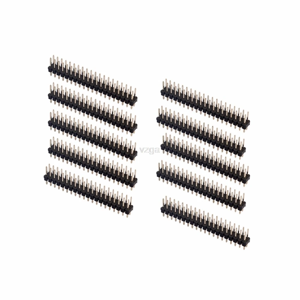 5 шт. двухштырьковая полоса для Raspberry Pi Zero GPIO MAY22 0 1 дюйма|Соединители| |