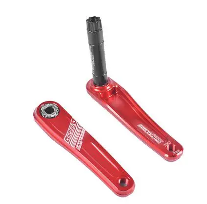 crank red BDSNAIL MTB горный велосипед Интегрированный полый Звездочка ЧПУ Сверхлегкий GXP кривошипно 104bcd диск положительные отрицательные зубы - Цвет: crank red