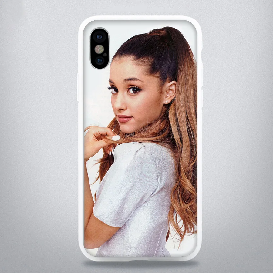 Чехол Ariana Grande для iPhone XR Max XS X 8 7 6s 6 5 5S SE Plus из мягкого ТПУ | Мобильные телефоны и