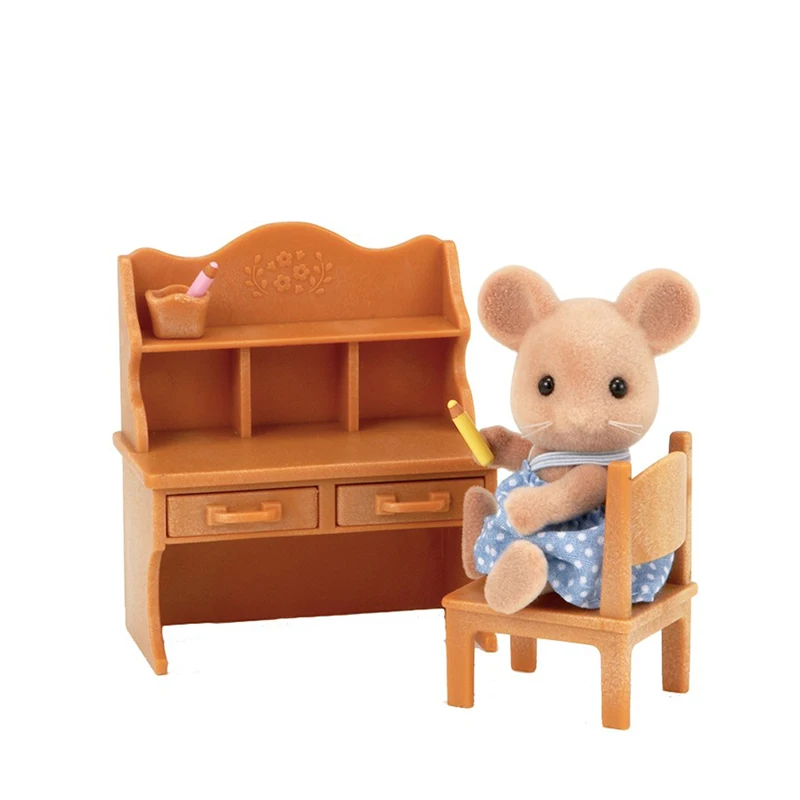 Sylvanian Family Dollhouse мебель фигура игрушка куклы крыса сестра набор стола новая