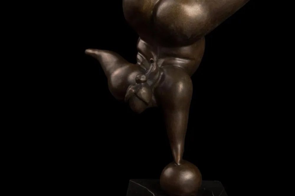 34 см Западная абстрактная БРОНЗОВАЯ ЖЕНСКАЯ Девичья скульптура | Дом и сад