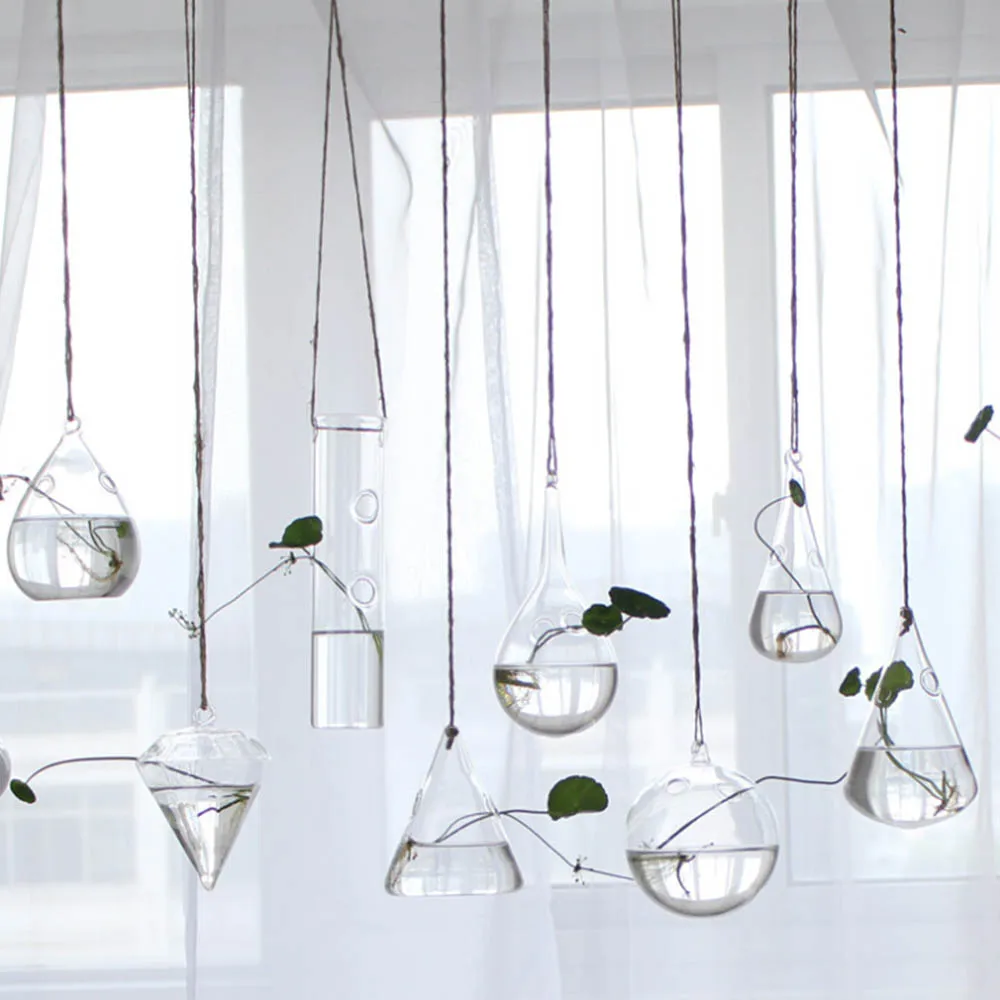 Висячие емкости для гидропоники стеклянная ваза креативная Цветочная