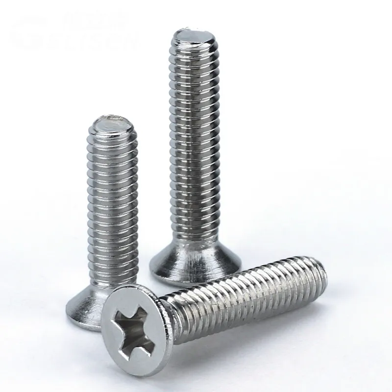 5PCS GB819 M5 M6 304 Stainless Steel Countersunk Head Screw Phillips Flat | Обустройство дома