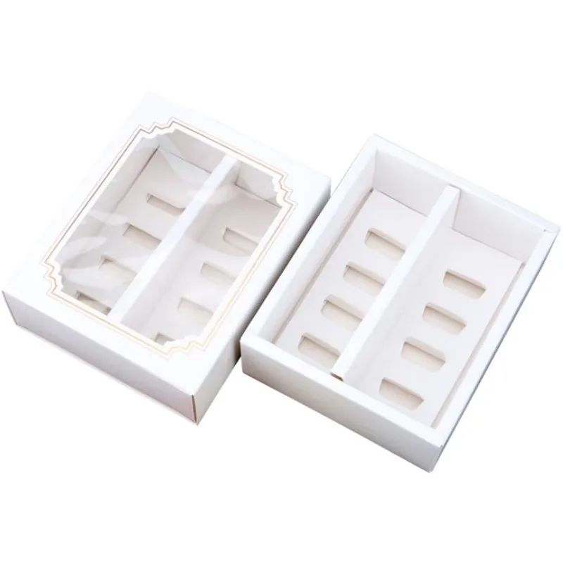 Коробки для конфет 10 шт./лот коробки макарон торта печенья украшения выпечки