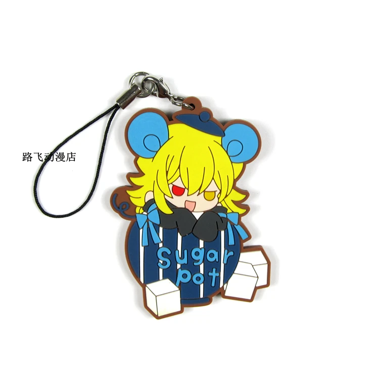 Pandora Hearts Oz. Vessalius Jack Ada Oscar. фигурка аниме модель резиновый брелок Подвеска 6