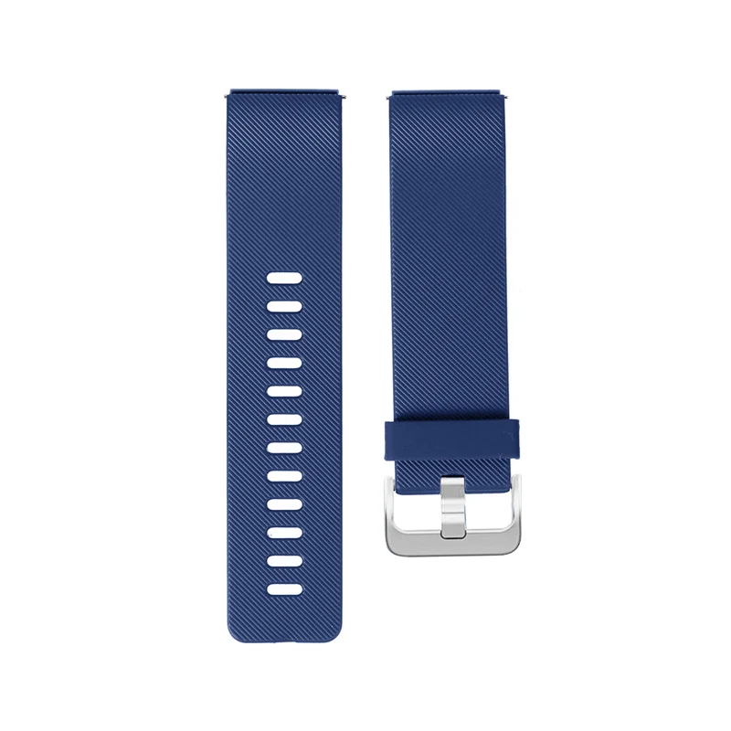 Силиконовый ремешок для fitbit blaze band replacment браслет на запястье ремень Correa smartwatch резиновый ремешок+ металлическая пряжка - Цвет ремешка: blue