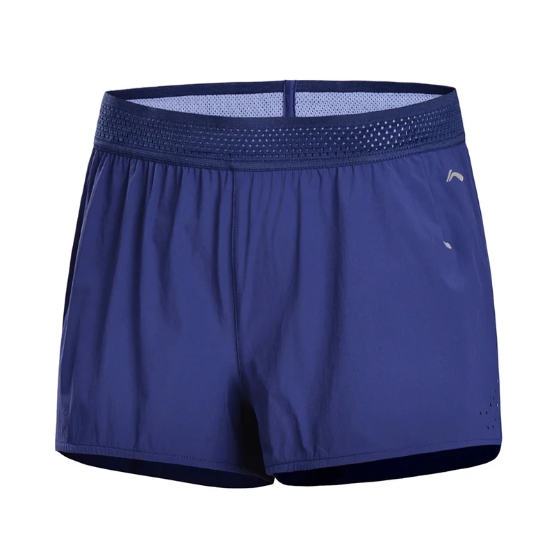 Li-Ning женские шорты для бега, удобные дышащие спортивные шорты с подкладкой AKSN012 WKD566