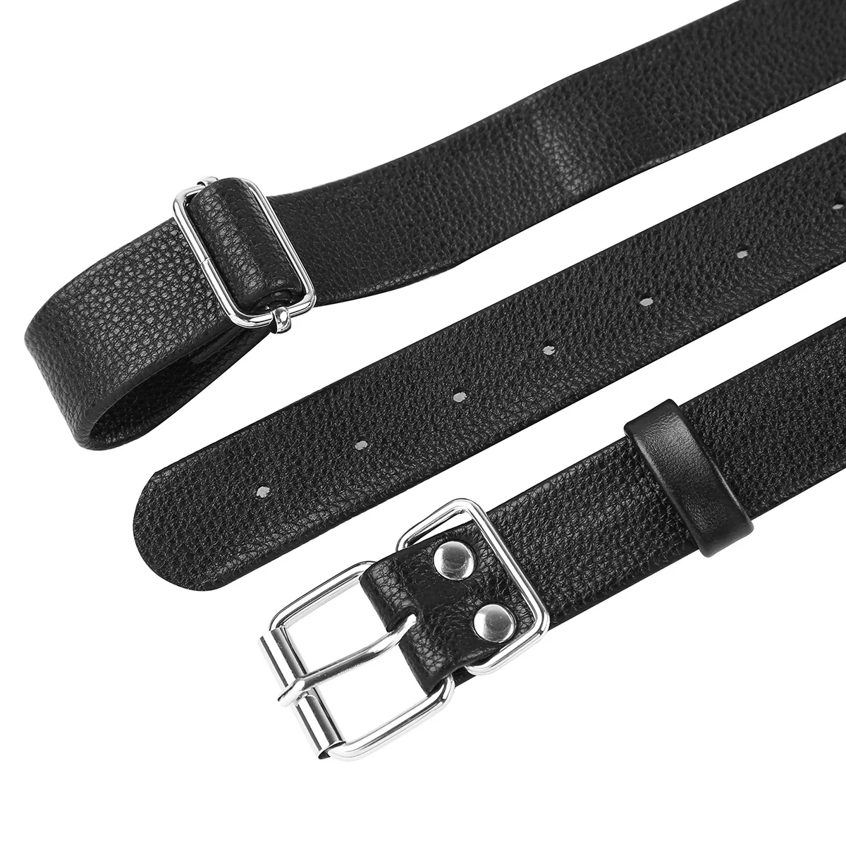 Женский боди из искусственной кожи TiaoBug соблазнительный черный пояс верности