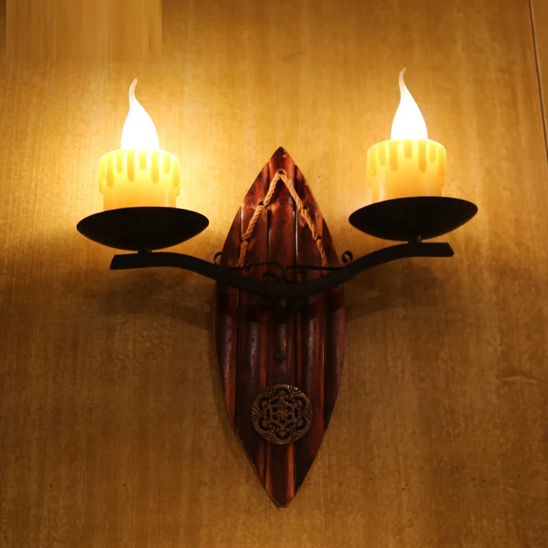Антикварная Свеча Бра настенный светильник s творческий Китайский для спальни