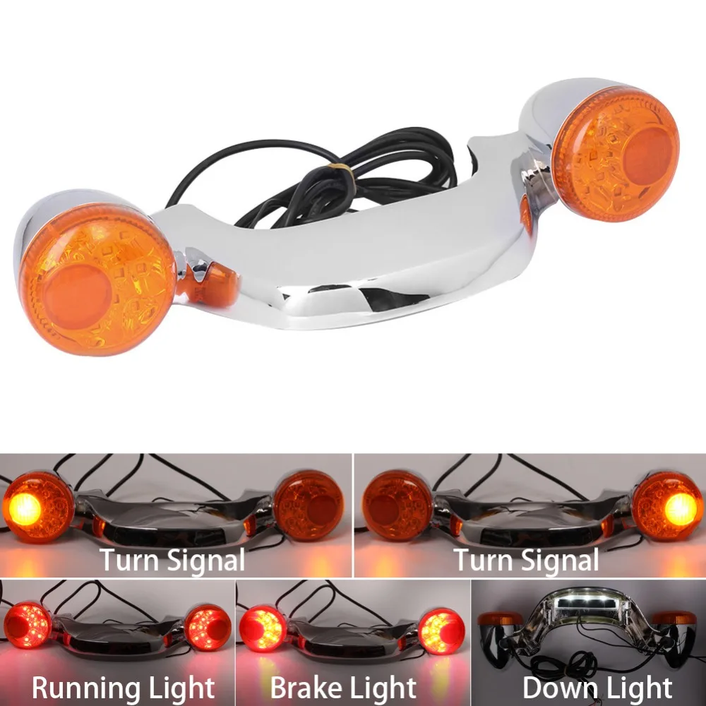 Ретро Кафе Racer задний фонарь мотоцикл мигалсветодиодный лампа стоп сигнал