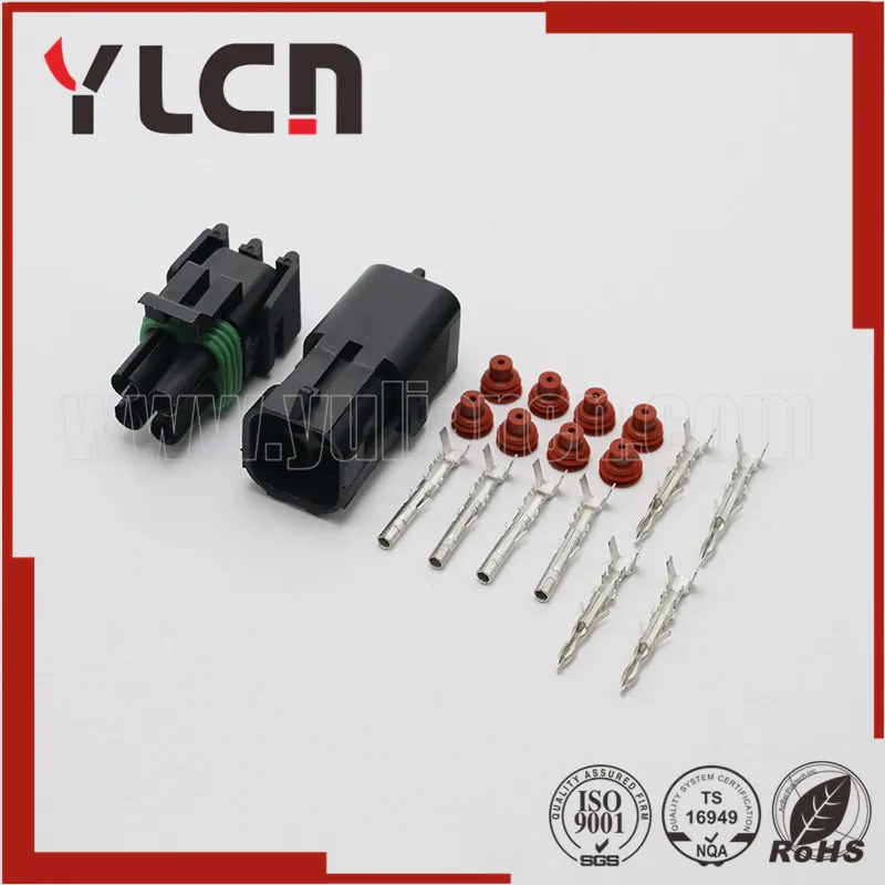 10 комплектов 4 контактный разъем для автомобиля серии Delphi 2 5|plug french|connector waterconnector