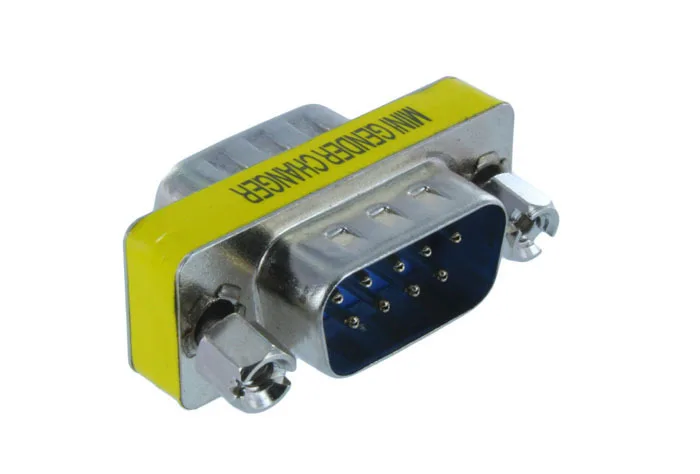 1 шт. адаптер DB9 папа-DB9 папа последовательный мини-переходник/соединитель M/M |