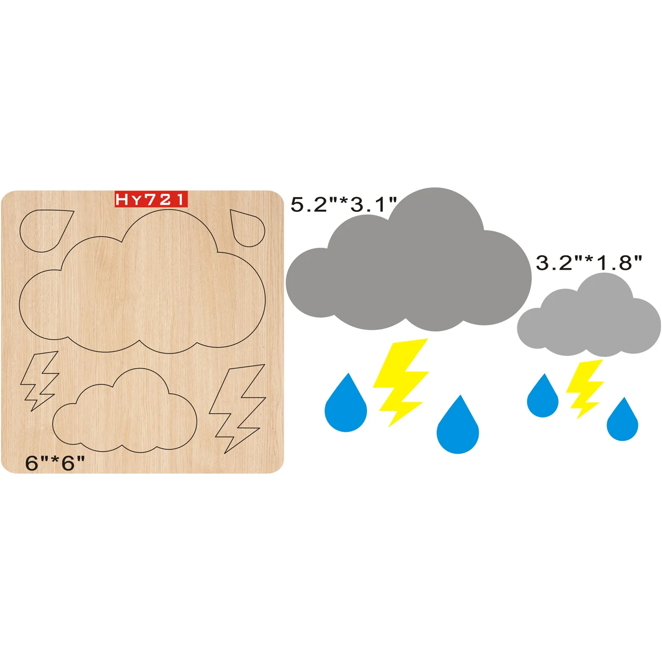 Штампы для резки облаков и дождя новинка 2019 высечки деревянные штампы подходящие