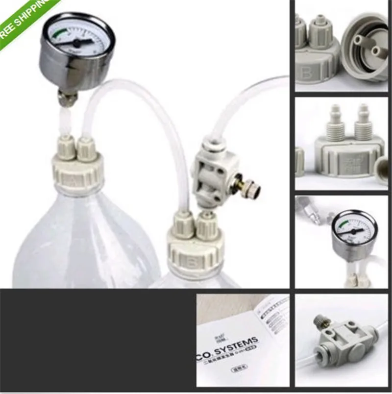 Аквариум DIY CO2 система генератора комплект с регулировкой давления воздушного потока воды завод Аквариум Co2 клапан