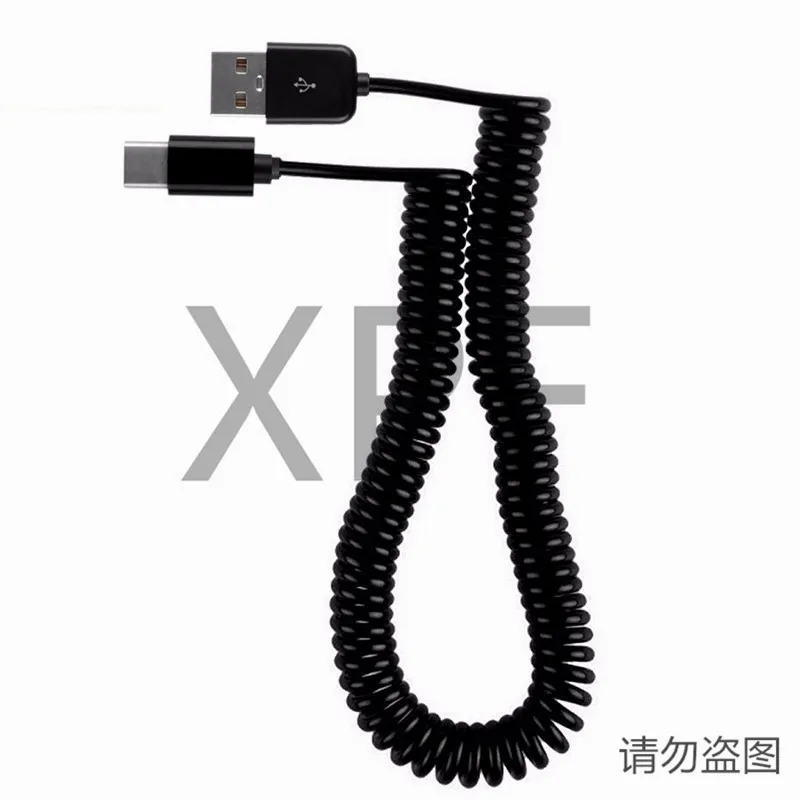 Толстый медный пружинный кабель USB 3 1 Тип C зарядный эластичный шнур для Nokia N1 OnePlus 2