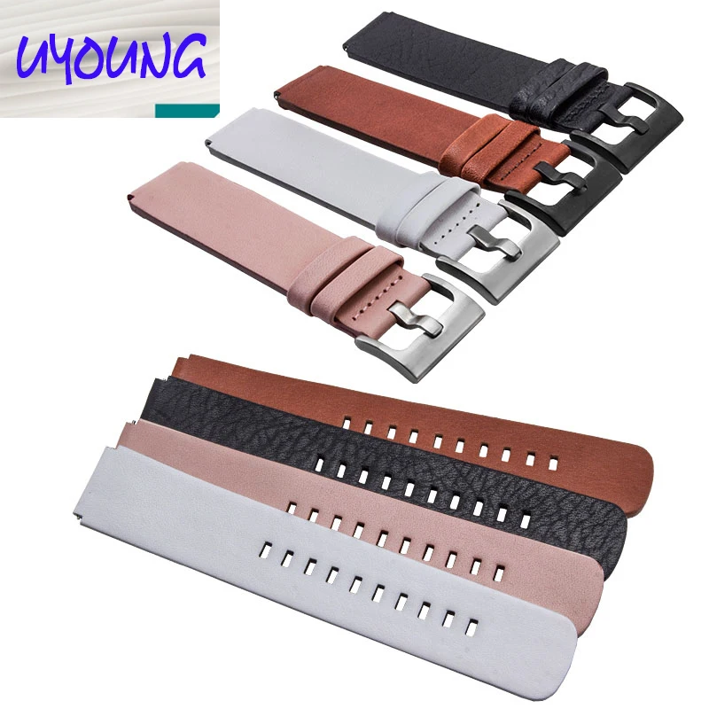 Мягкой телячьей кожи кожаный ремешок для Huawei Watch Smart 22*18 мм обувь мужчин и женщин