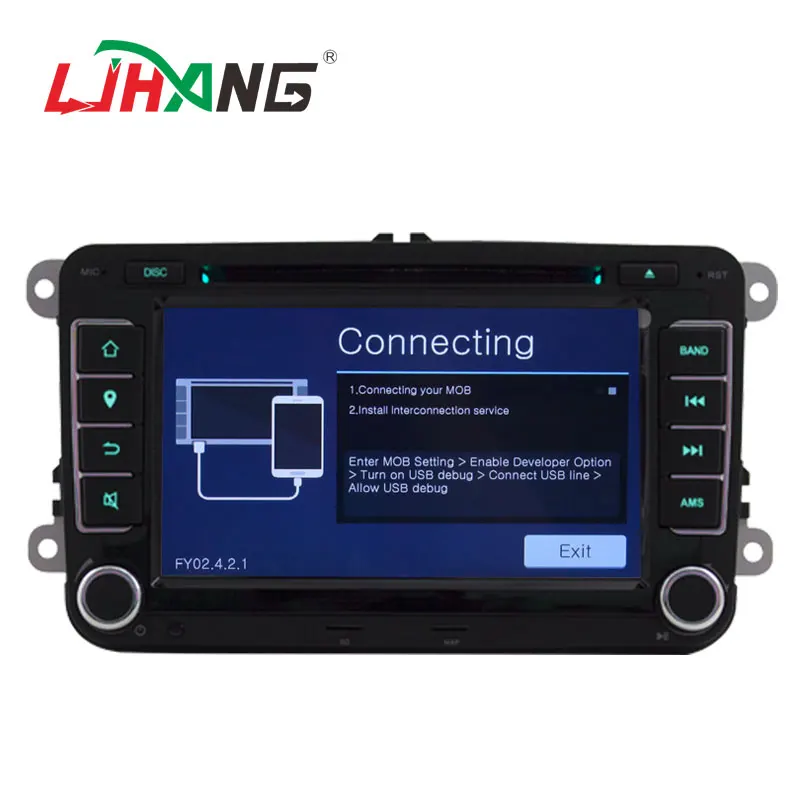 LJHANG 7 дюймов автомобильный мультимедийный плеер 2 din для Skoda/VW/Octavia/Fabia/Rapid/Yeti/Seat/Leon gps