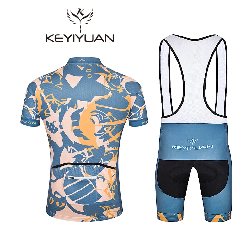 2018 keyiyuan Ciclismo Джерси гель велосипед шорты набор sobric ciclismo мужские verano teampro bi desgaste