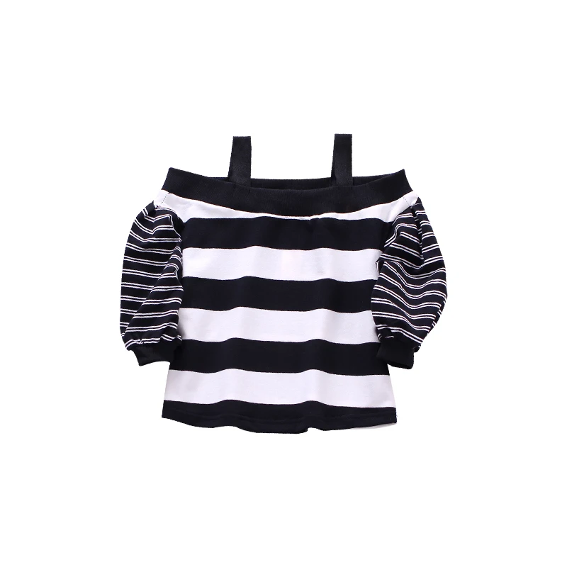 Свитер для девочек Новинка 2019 года сезон весна модная детская одежда в полоску с