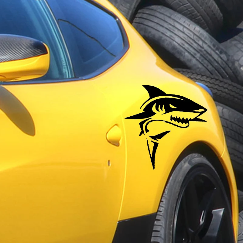 Акула винил Декаль для автомобиля грузовика окна Стикеры Тигр Морская Рыбалка