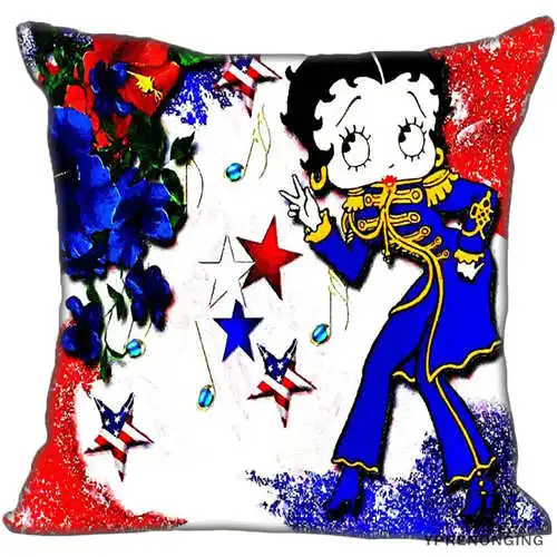 Pillowcase Для наращивания с лучшими продажами от Betty Boop(1)@ Подушка Чехол Спальня дома квадратная Наволочка на молнии(с одной стороны)#190404-01-74 - Цвет: Pillowcase