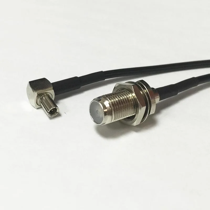 Новый F гнездовой разъем Переключатель TS9 правый угол RG174 оптовая продажа 20 см 8