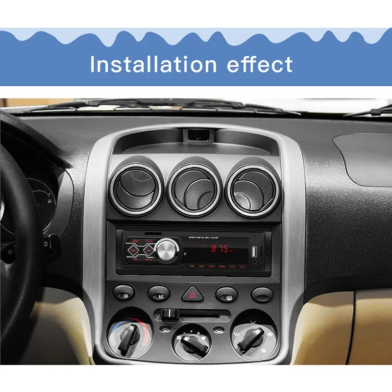 12 В обновленный Bluetooth автомобильный стерео аудио FM светодиодный дисплей Aux