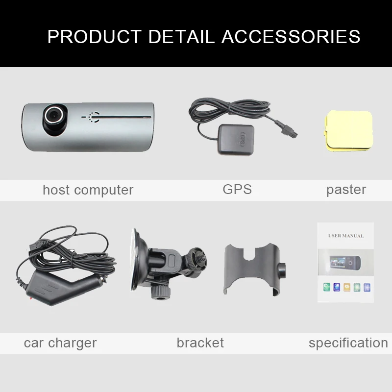 Видеорегистратор XPX R300 Автомобильный видеорегистратор с GPS Full HD 1080P Камера