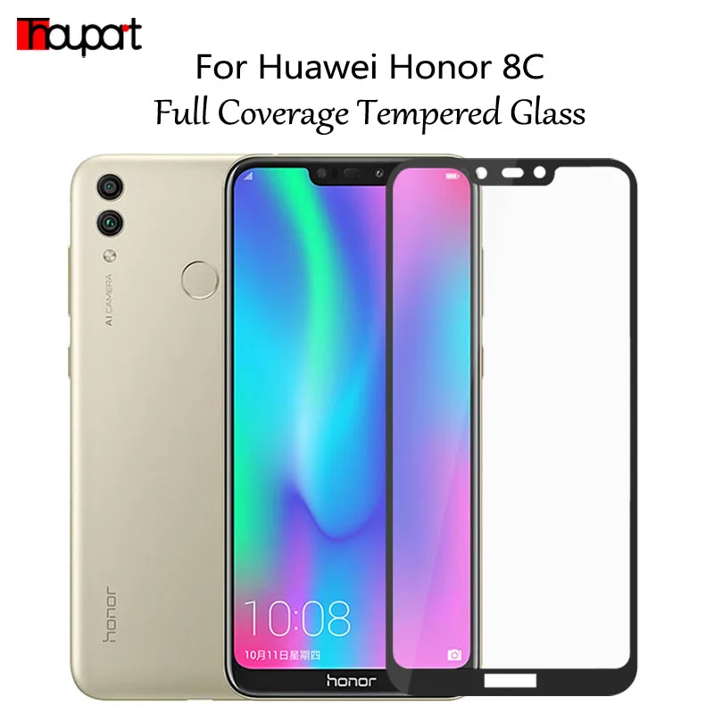 Thouport Honor 8C стекло полностью твердая защитная пленка закаленные очки для Huawei
