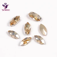 ynaruo 4200 navette golden shadow bling fancy crystals claw rhinestones settings sewing stones for crafts