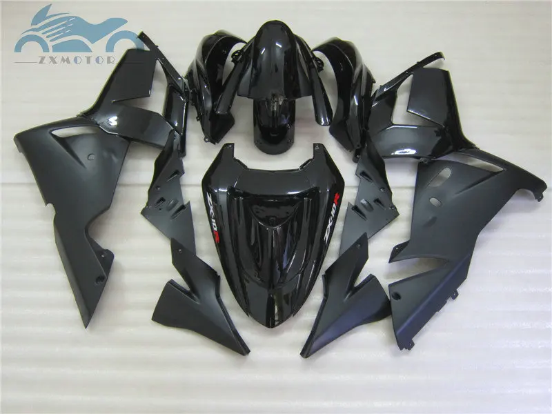 Custom your Motorcycle fairing kits for KAWASAKI Ninja ZX 10R 2004 2005 aftermarket ABS fairings body kit 04 05 ZX10R full black