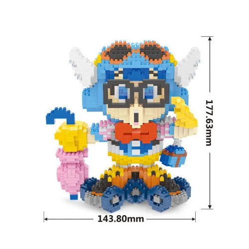 2442 without box HC мини блоки большого размера hello kitty DIY строительные игрушки милая Мелодия День святого Валентина подарки для девочек Juguetes модель игрушки 9025-9026 - Цвет: 2442 without box