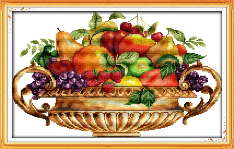 J144 Joy Sunday фруктовая любовь Счетный Набор для вышивания крестиком Набор для вышивания вышивка рукоделие - Цвет: J144