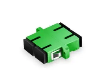 FirstFiber SC/APC to SC/APC Singlemode Duplex Plastic Fiber Optic Adapter, Fiber Optic Connector